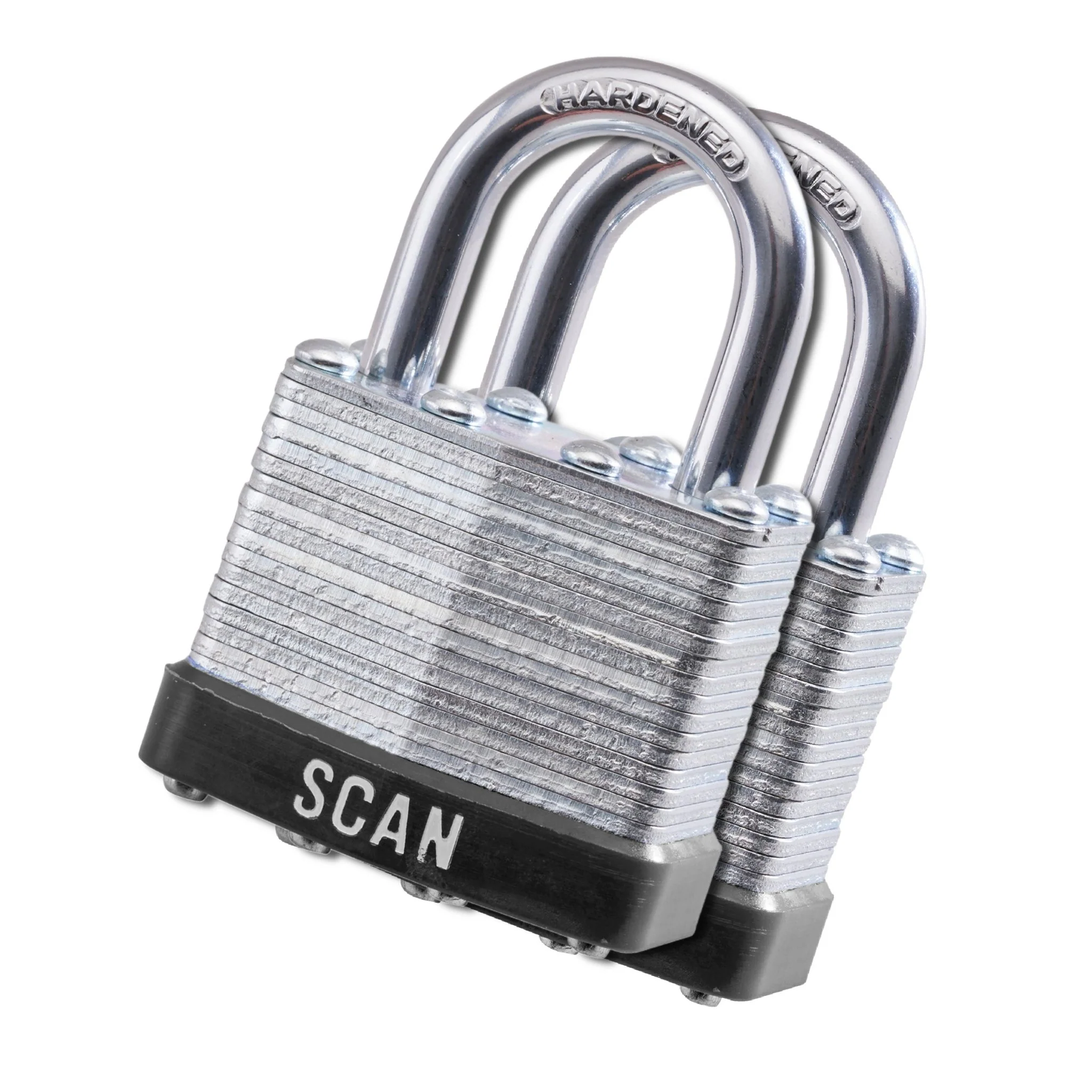 Scan 40mm Laminated Padlock Twin Pack