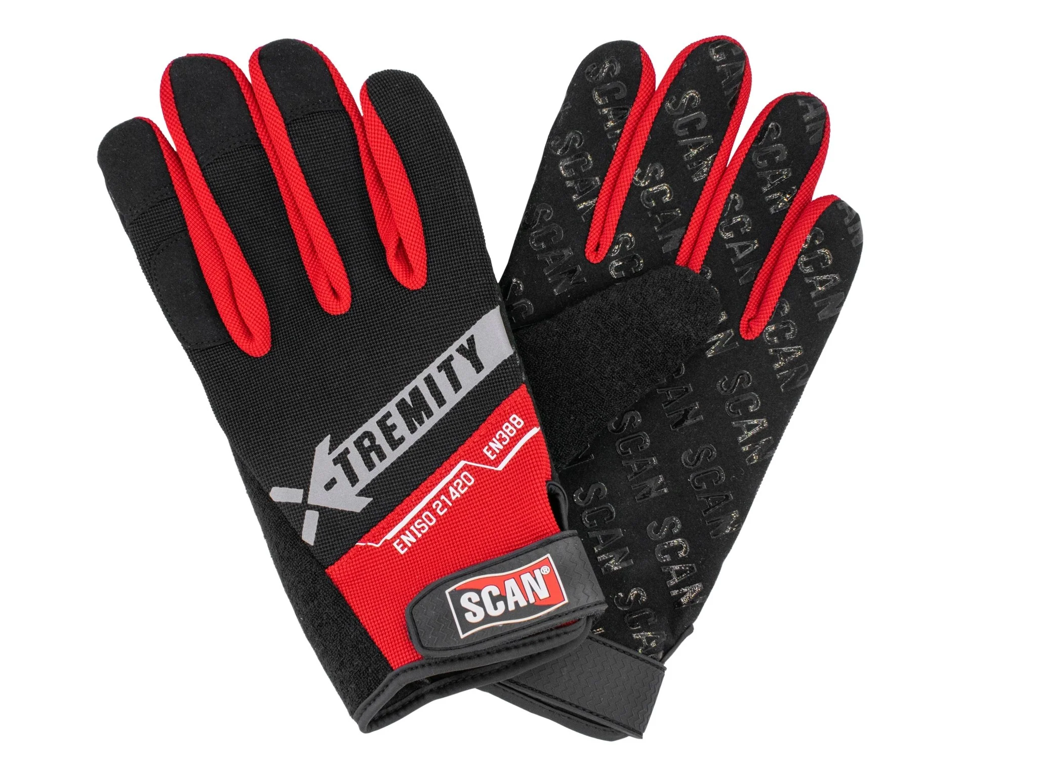 Scan Safety Touchscreen Grip Work Glove Large