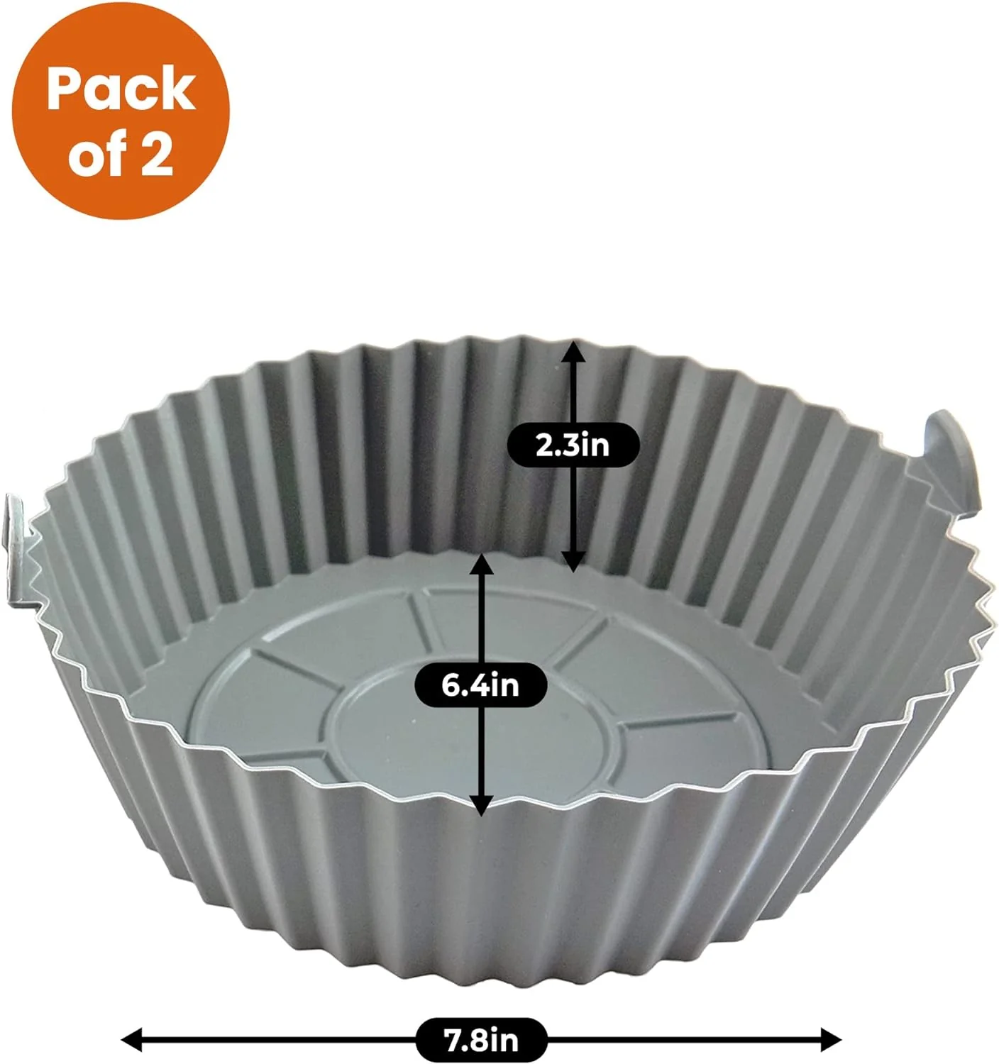 Schallen Circular Silicone Air Fryer Liner - 2 Pack - Image 2