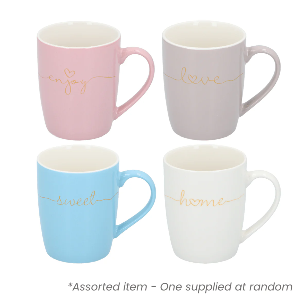 Sentiment 350ml Mug Assorted - One Supplied*