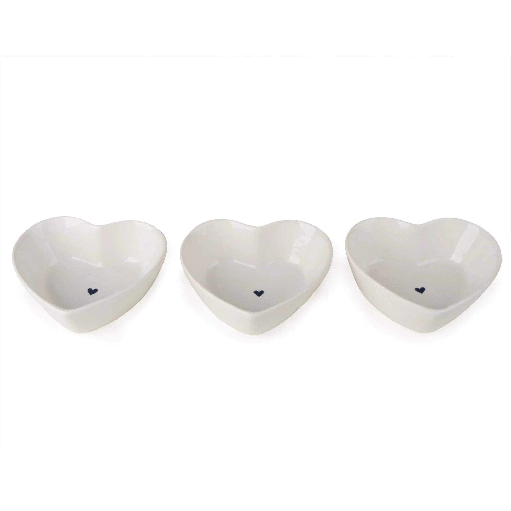 Set of 3 Nibble Bowls - Hearts