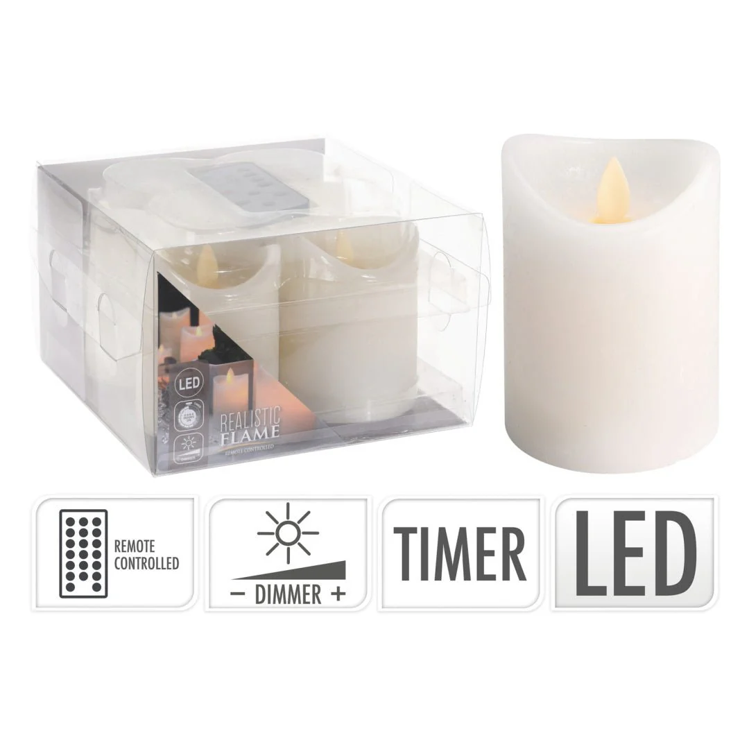 Set of 4 Remote Control LED Candles