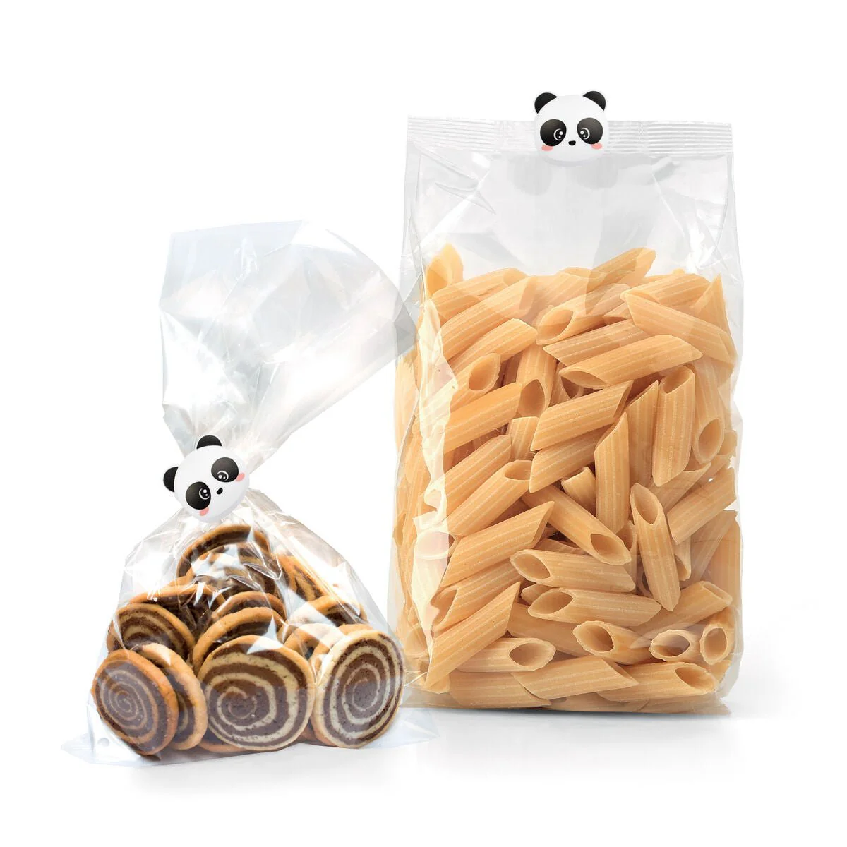 Set of Bag Clips 6pc Panda - Image 3
