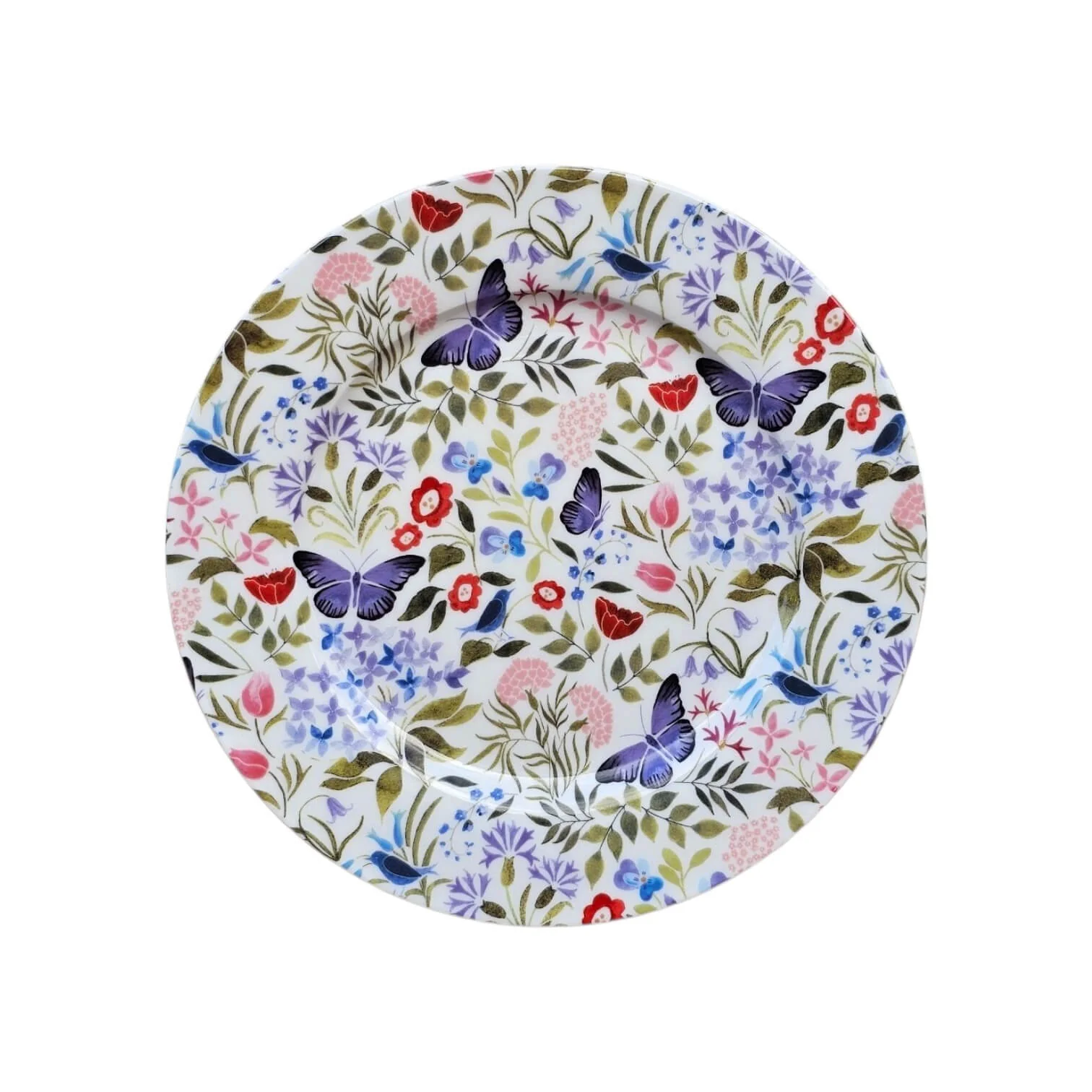 Shannonbridge Pottery Butterfly Garden 20cm Round Plate