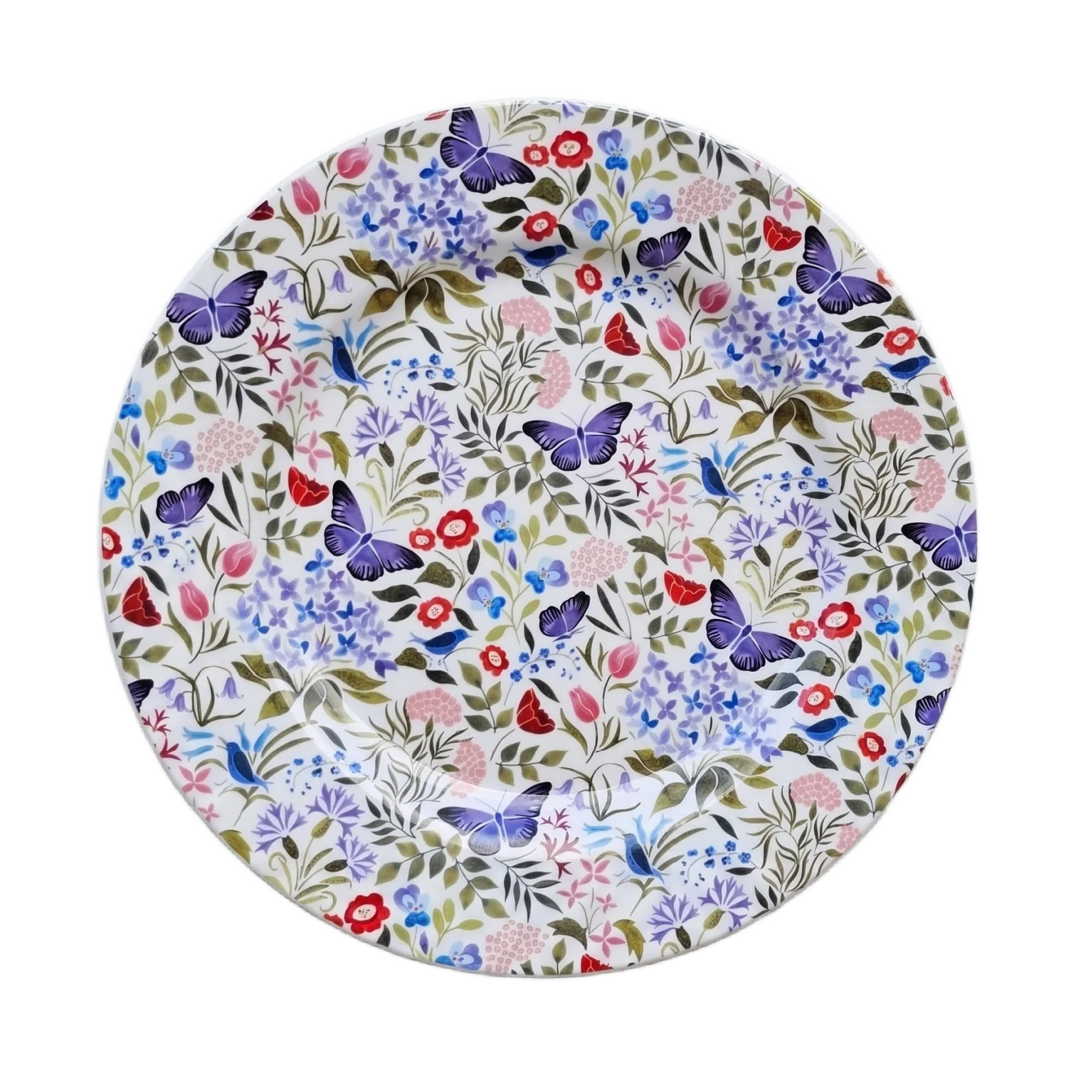 Shannonbridge Pottery Butterfly Garden 27cm Round Plate