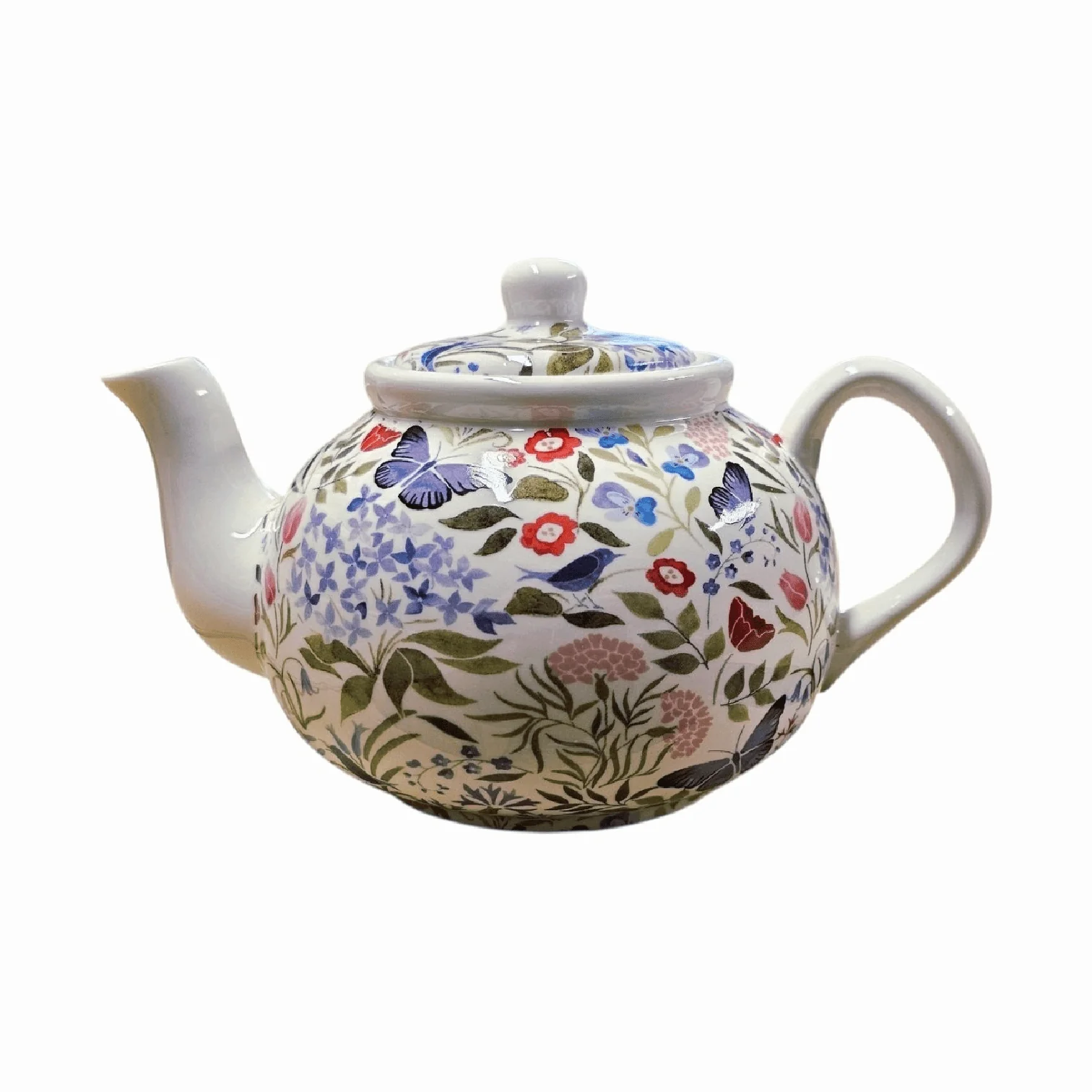 Shannonbridge Pottery Butterfly Garden 4 Cup Teapot