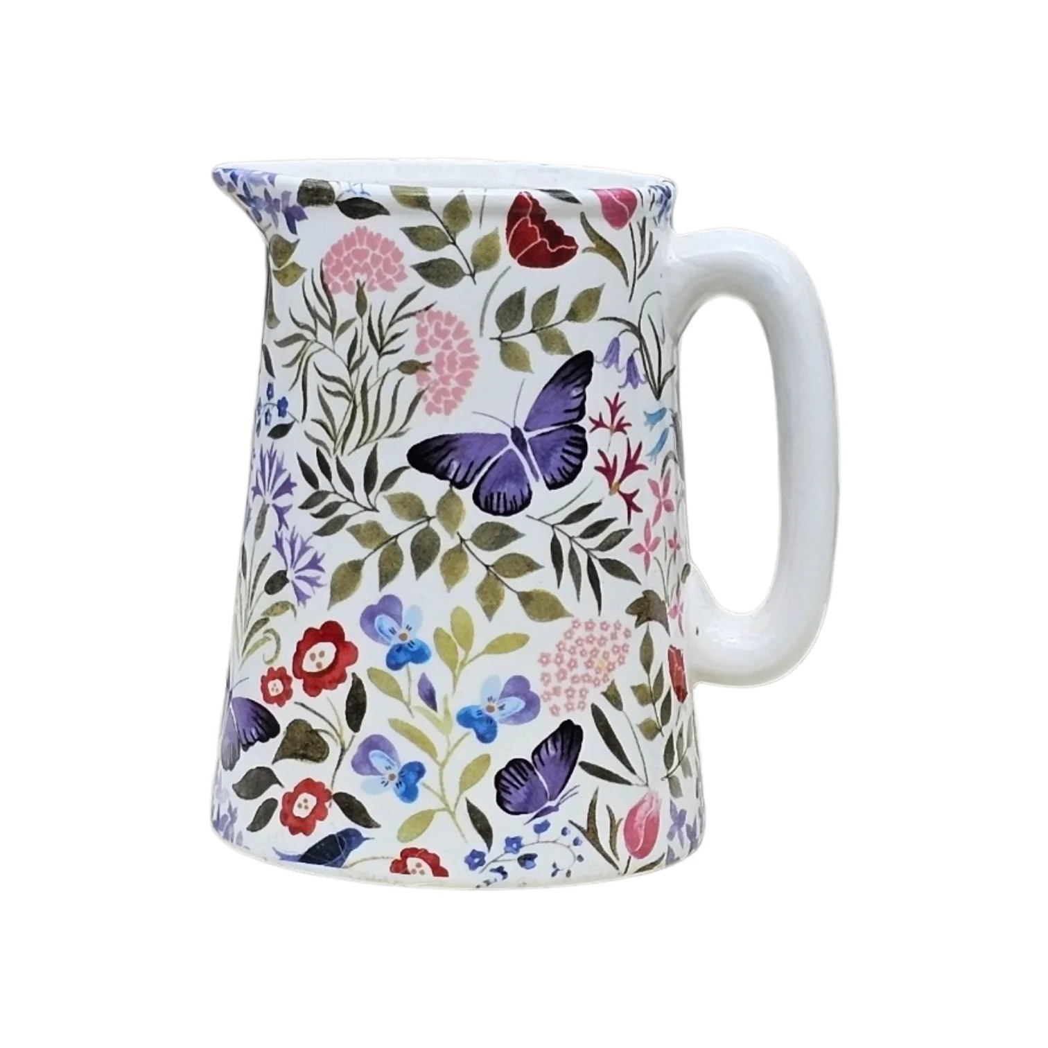 Shannonbridge Pottery Butterfly Garden Half Pint Jug