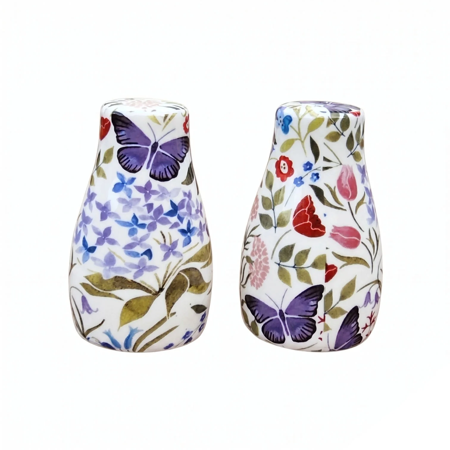 Shannonbridge Pottery Butterfly Garden Salt And Pepper Set