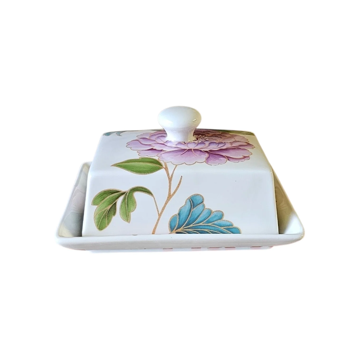 Shannonbridge Pottery Pink Blush Butter Dish
