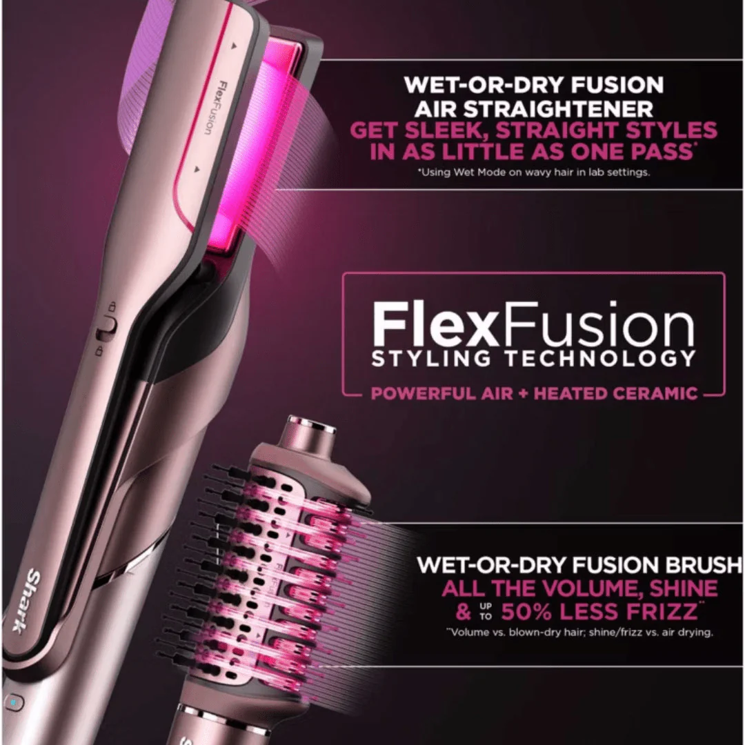 Shark FlexFusion 5 in 1 Hair Styling Set - Cosmic Blush - HD652SUK - Image 2