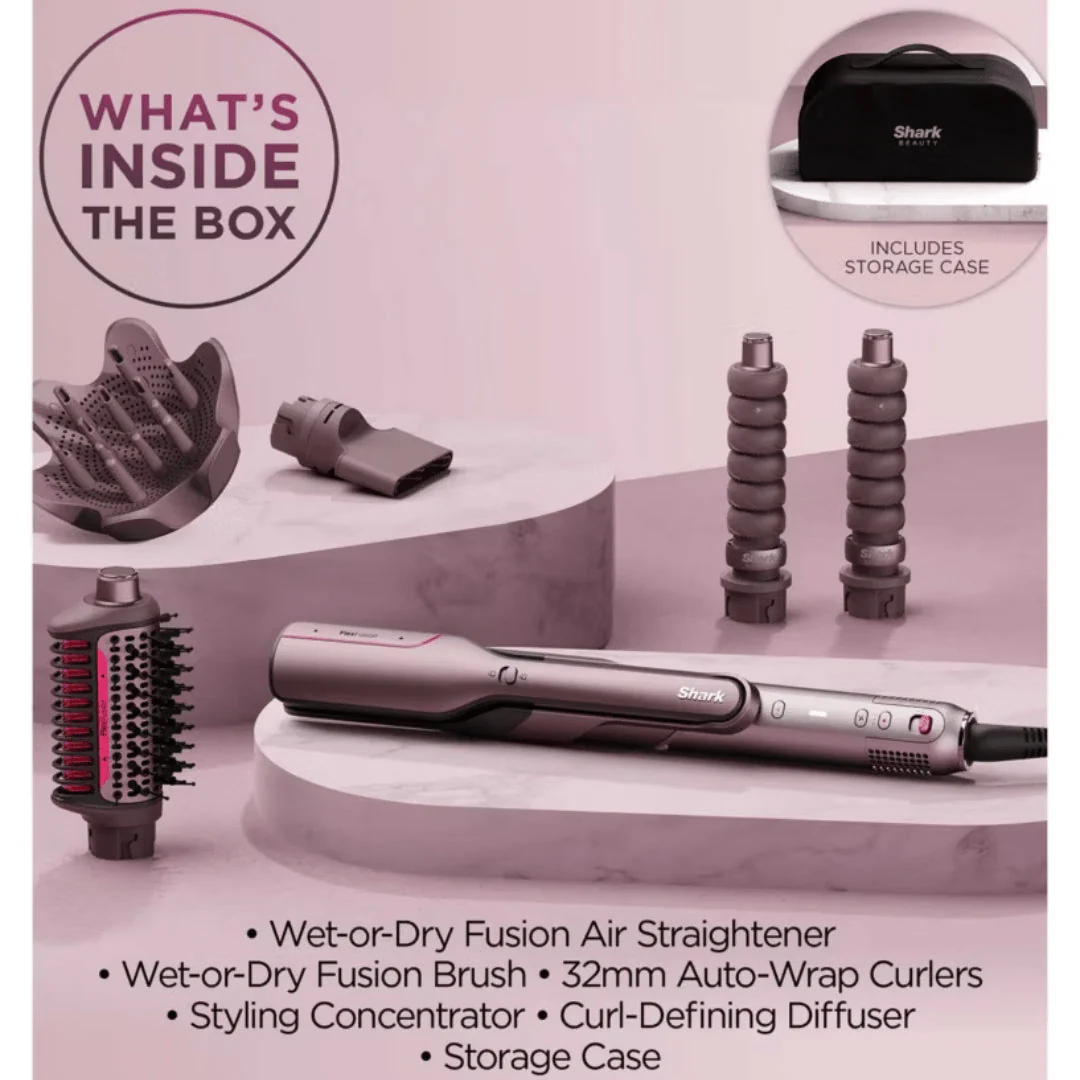 Shark FlexFusion 5 in 1 Hair Styling Set - Cosmic Blush - HD652SUK - Image 3