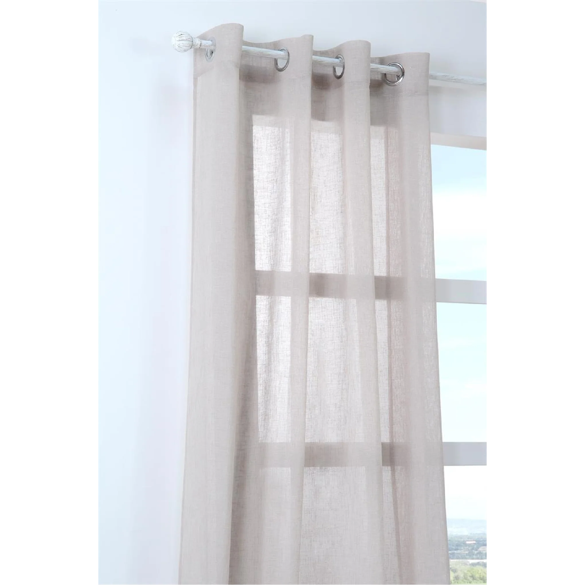 Sheer Curtain Paloma Natural 140 x 260cm