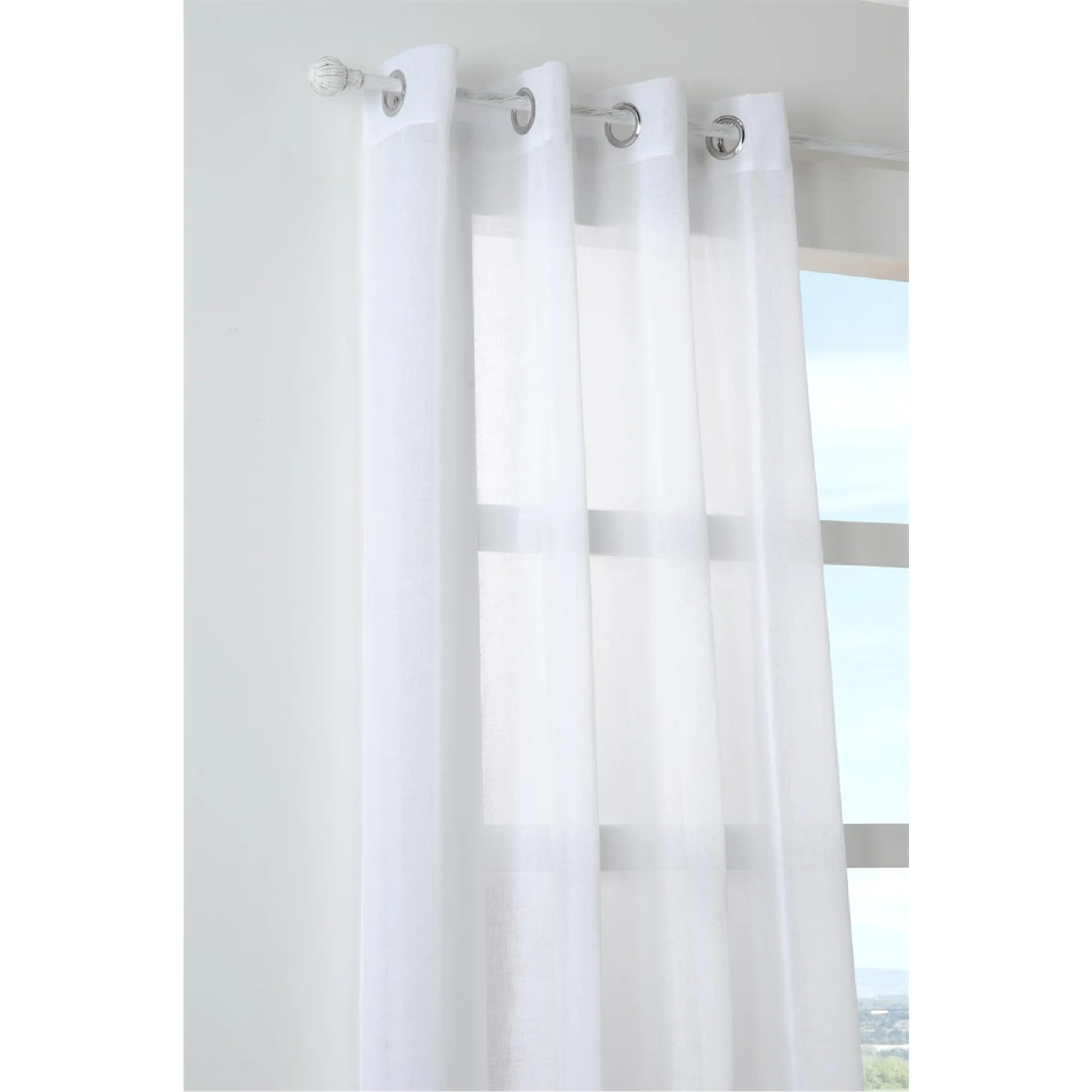 Sheer Curtain Paloma White 140 x 260cm