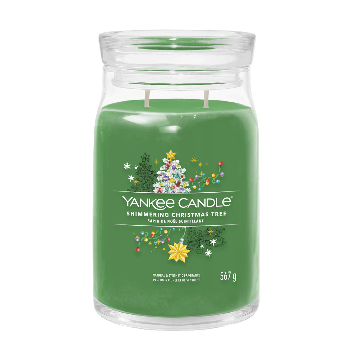 Shimmering Christmas Tree Signature Large Jar Yankee Candle 567g