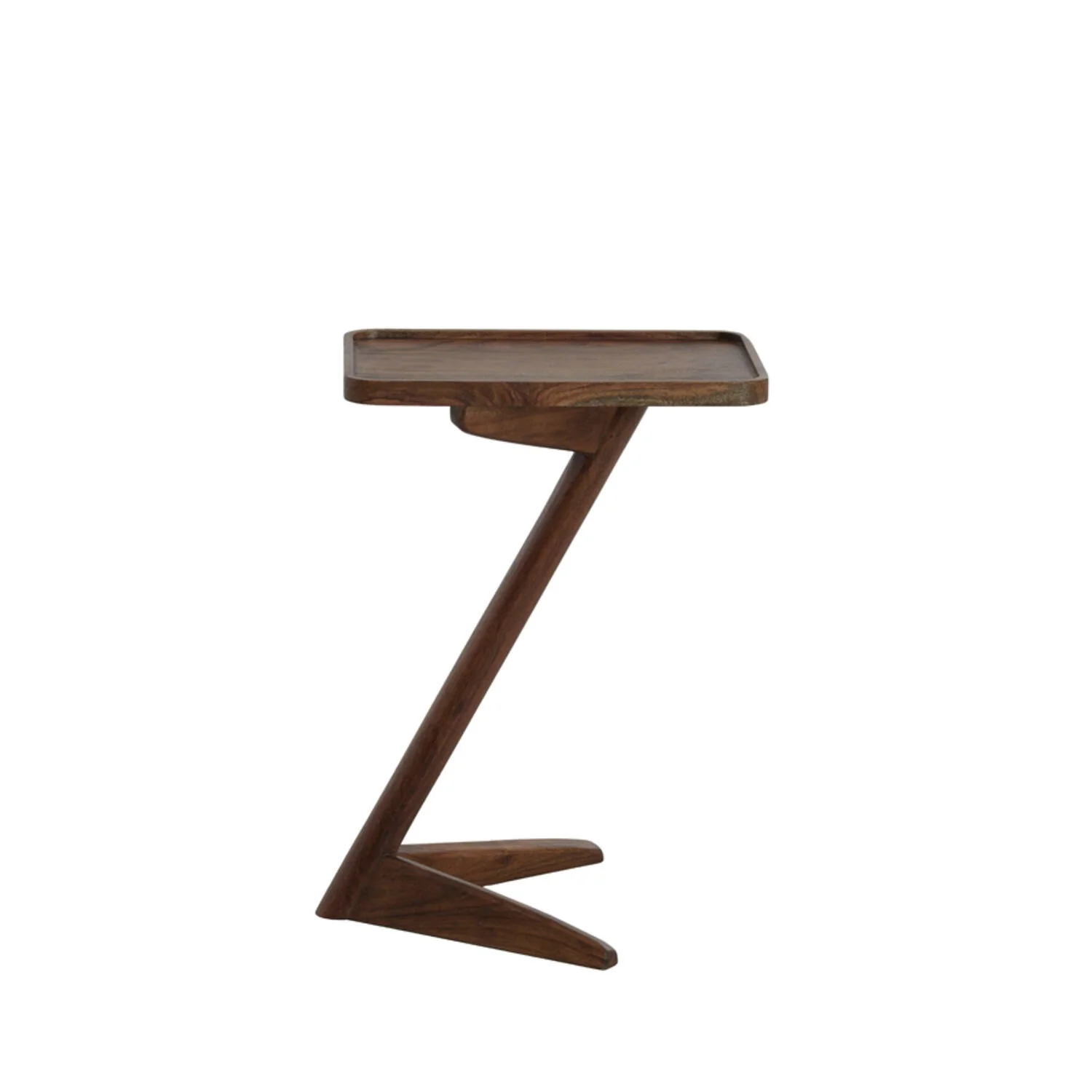 Side table 45 x 42 x 63cm QIANO Acacia Wood Brown - Image 4