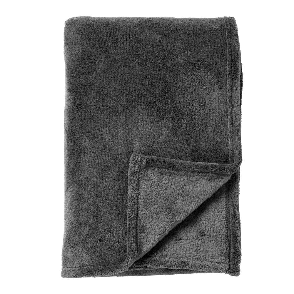 SIDNEY - Throw 140x180cm Charcoal Grey