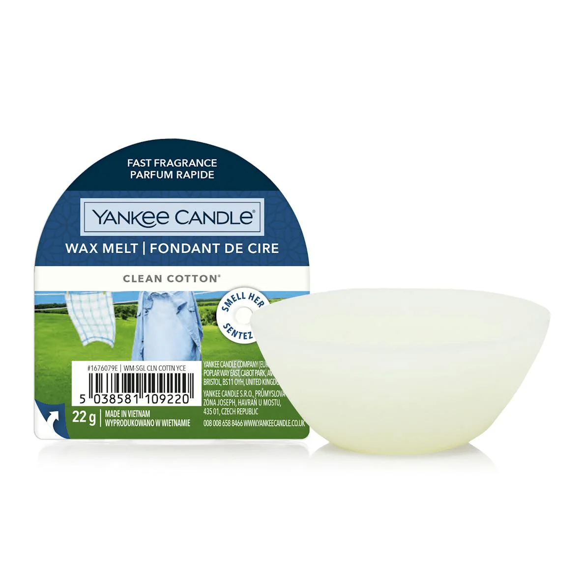 Signature Wax Melt Tart Clean Cotton Yankee Candle