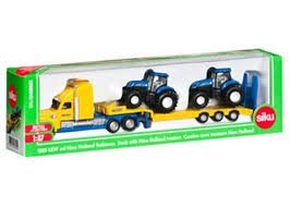 Siku 1:87 Truck & 2 New Holland Tractors