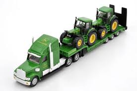 Siku Loader Low Loader With Two John Deere Tractors 1:87