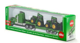 Siku Loader Low Loader With Two John Deere Tractors 1:87 - Image 2