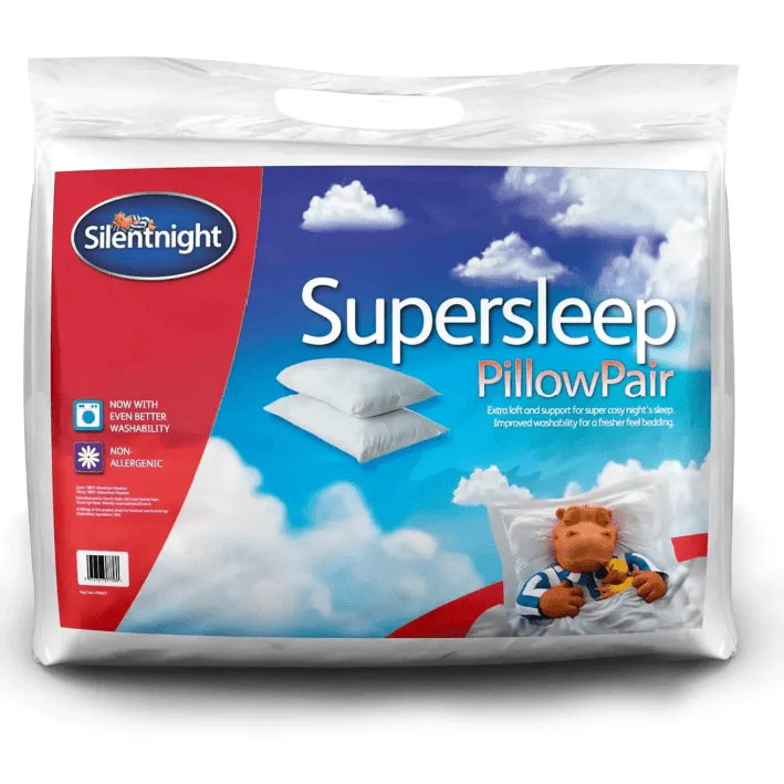 Silentnight Supersleep - Pack of 2 Non Allergenic Pillows