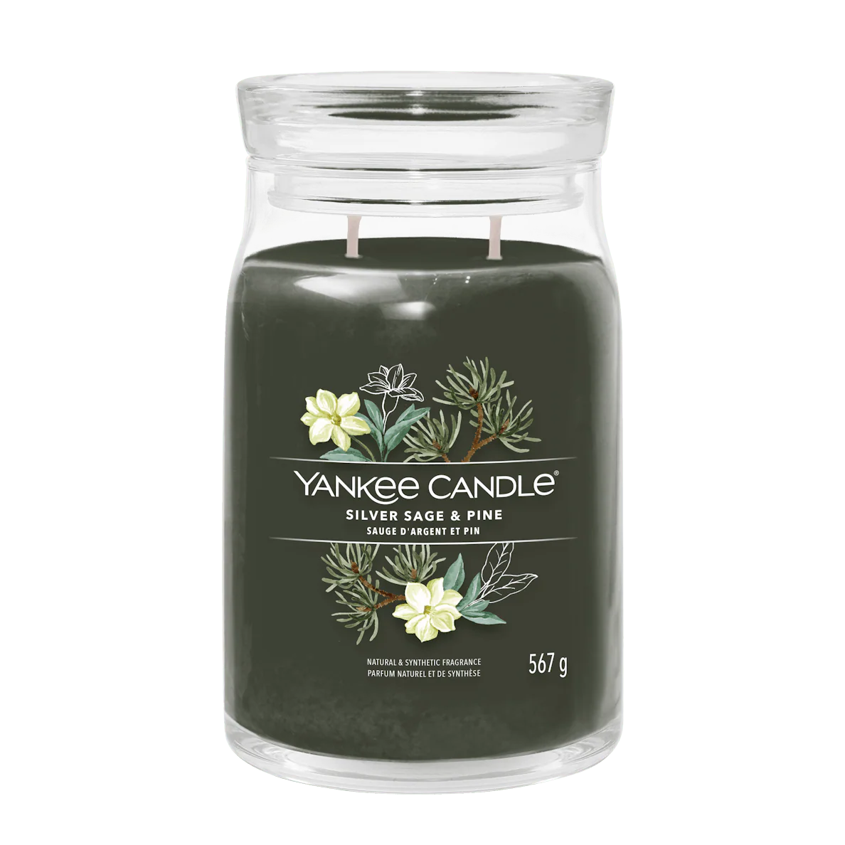 Silver Sage & Pine Signature Large Jar Yankee Candle 567g