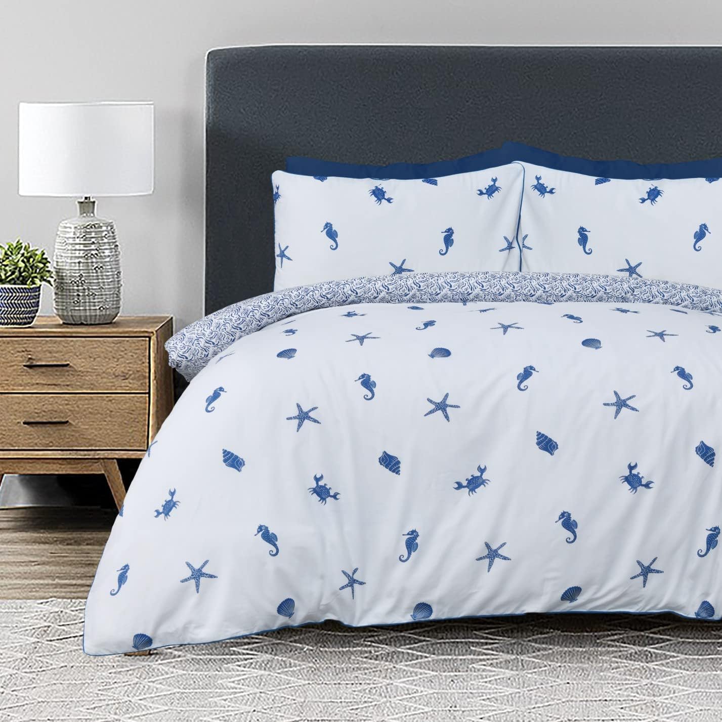 Sleepdown Sea Shore Duvet Set Kingsize