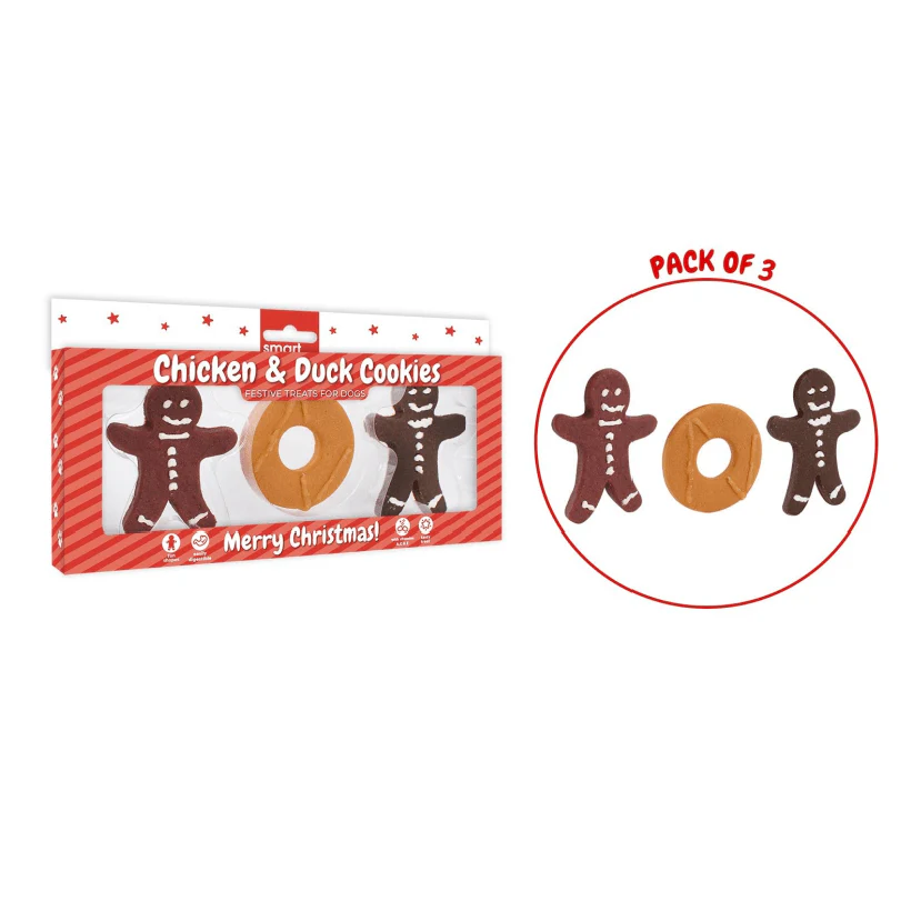 Smart Choice Christmas Cookie Dog Treat 3 Pack