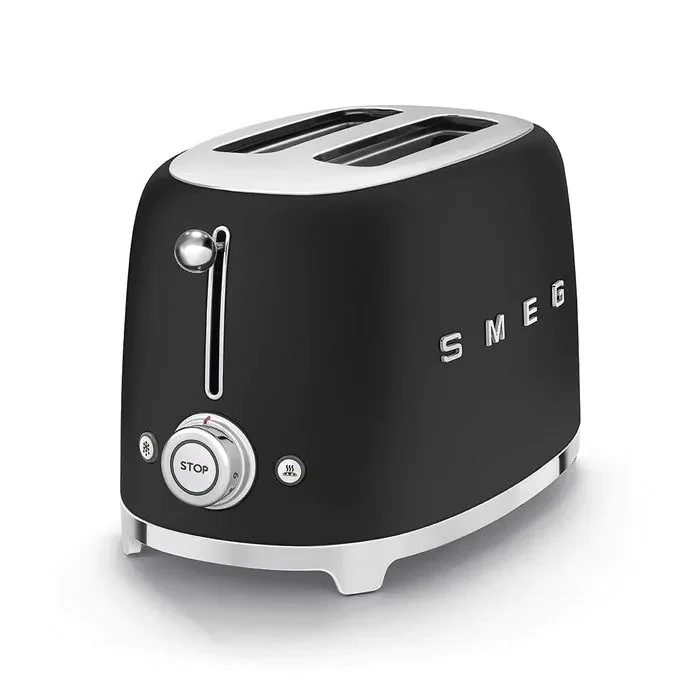 Smeg 50’s Style Two Slice Toaster Matt Black - Image 2