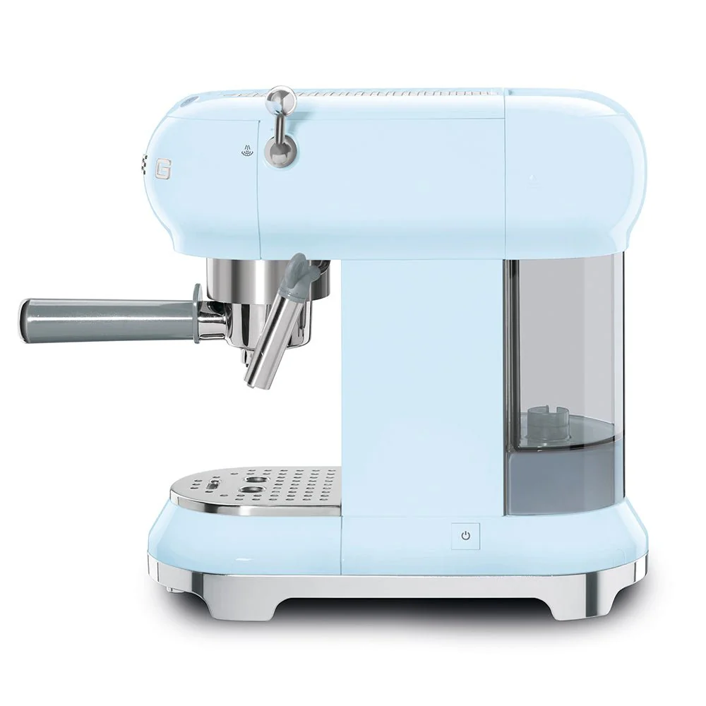 Smeg 50'S Espresso Pump Coffee Machine - Pastel Blue  ECF01PBUK - Image 4