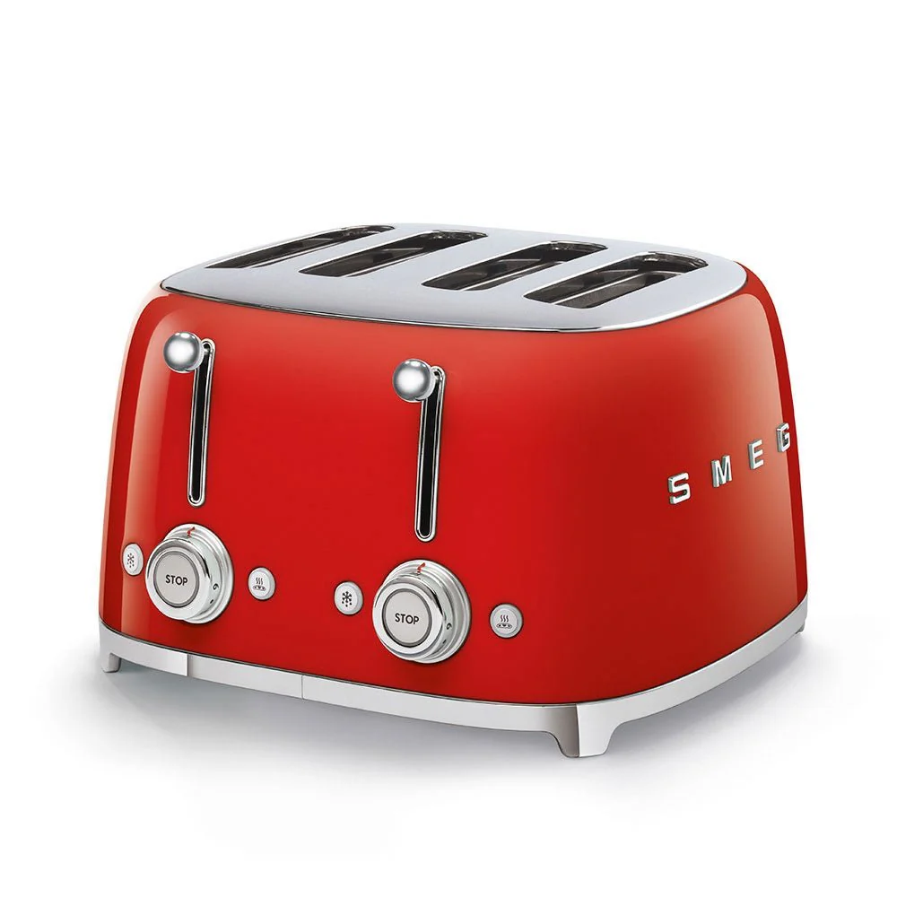 Smeg 50's Retro Style 4 Slice Red Toaster