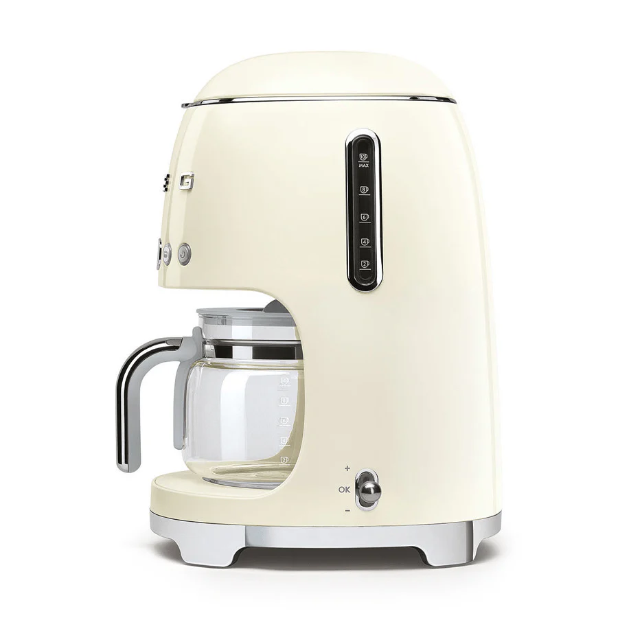 Smeg DCF02CRUK Drip Coffee Machine in Cream - Image 2
