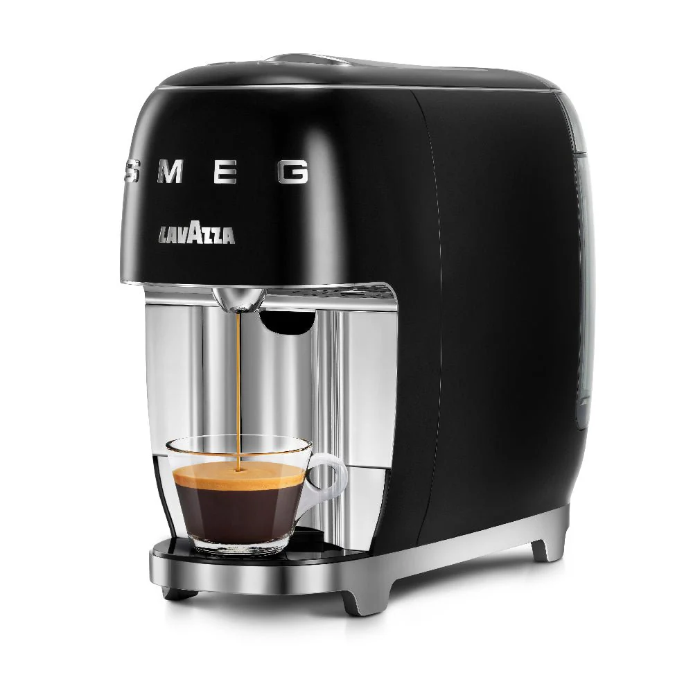Smeg Lavazza Coffee Pod Machine Black