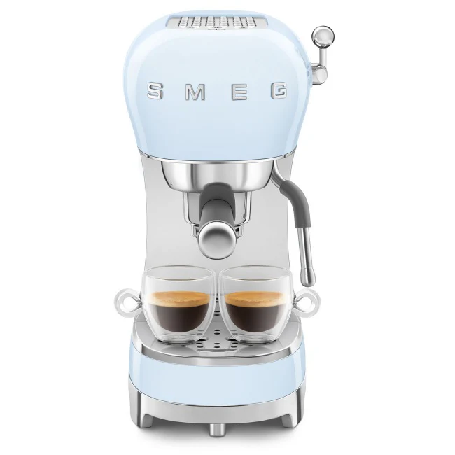 Smeg Pastel Blue Espresso Coffee Machine - Image 3