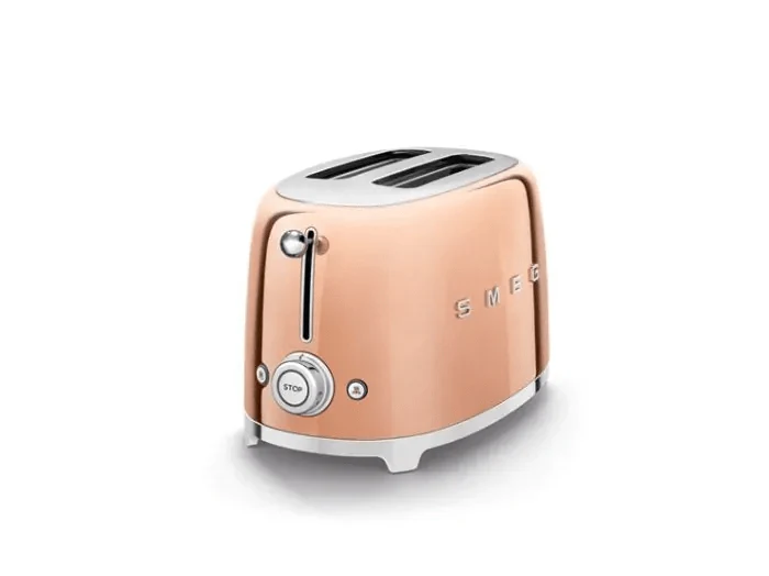 Smeg TSF01RGUK 50S Style 2 Slice Toaster - Rose Gold - Image 2