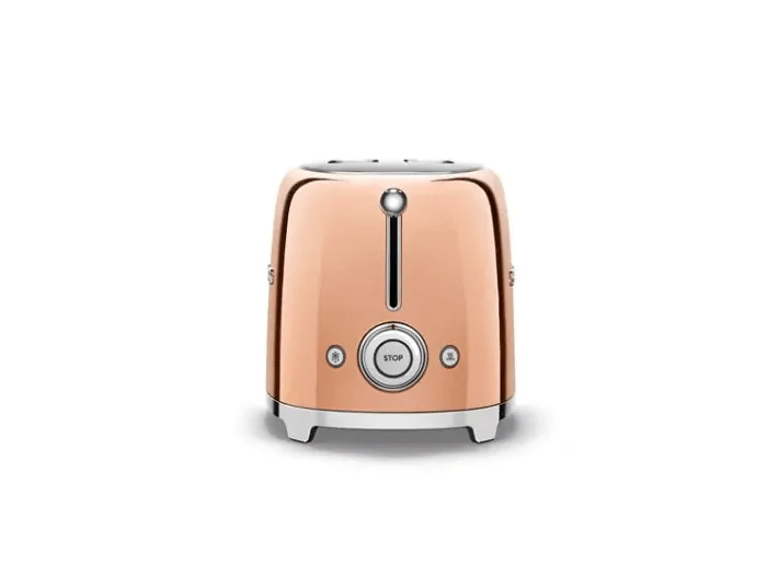 Smeg TSF01RGUK 50S Style 2 Slice Toaster - Rose Gold - Image 3