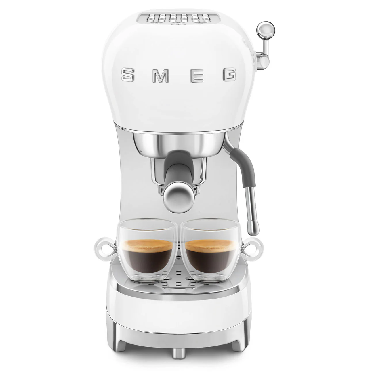 Smeg White Espresso Coffee Machine - Image 3