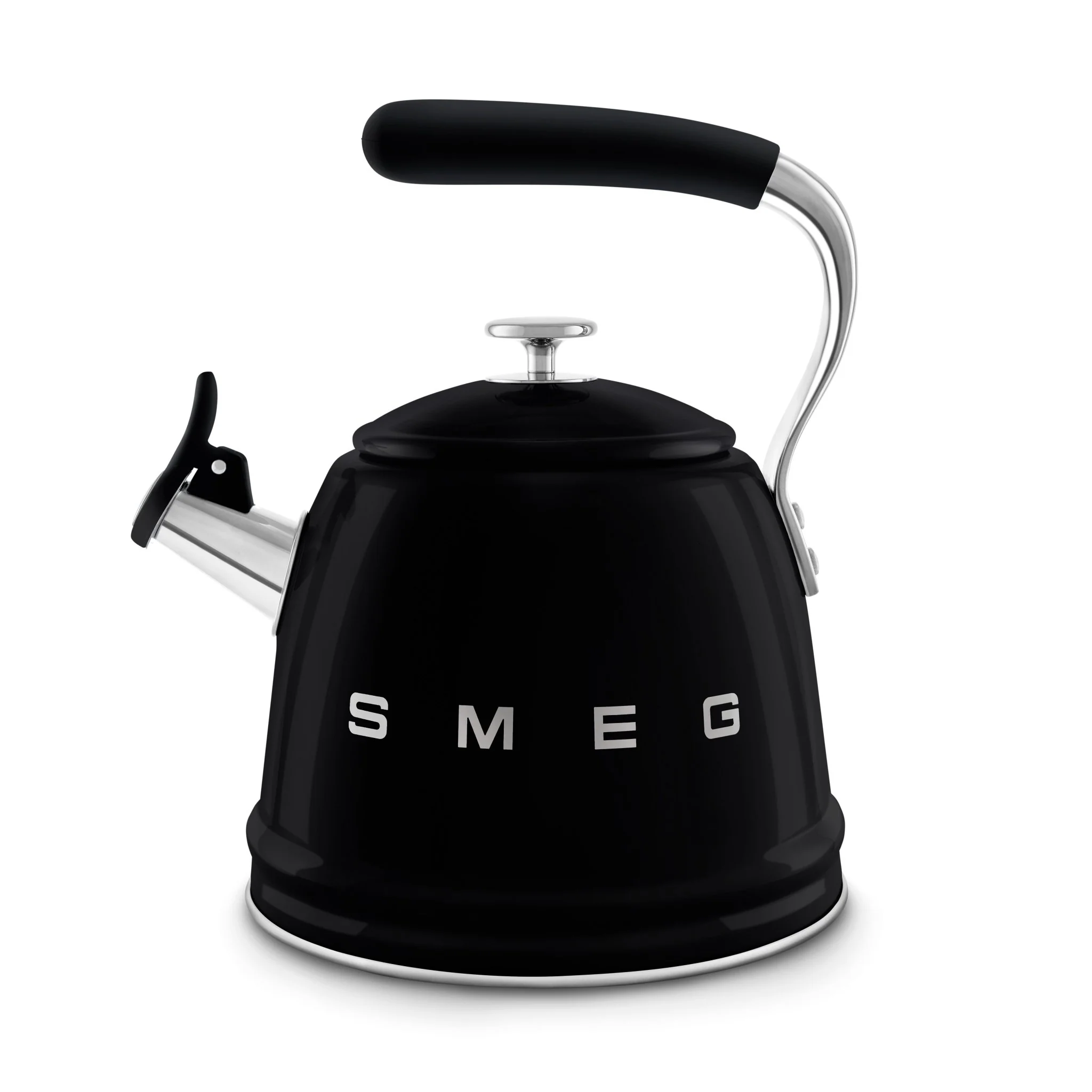 Smeg WKF01BL 50's Retro Style Whistling Kettle 2.3 Litre- Black