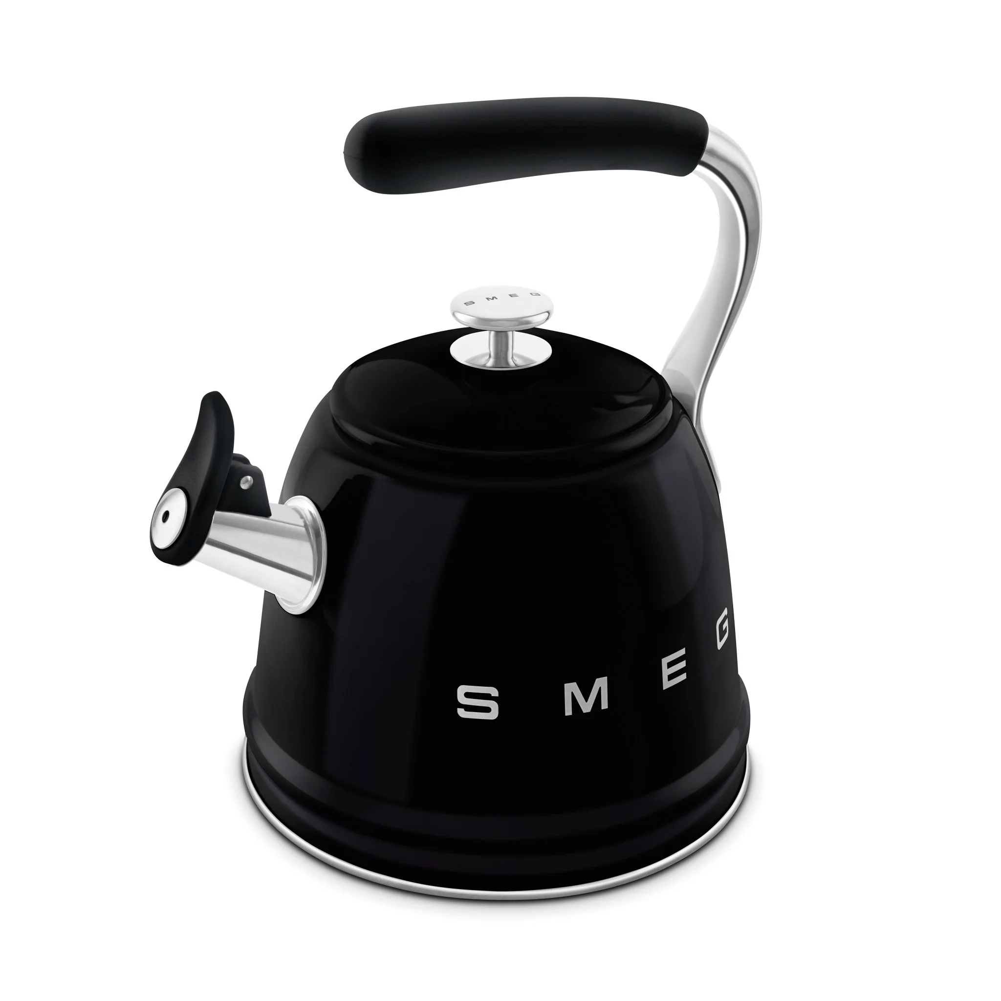Smeg WKF01BL 50's Retro Style Whistling Kettle 2.3 Litre- Black - Image 2