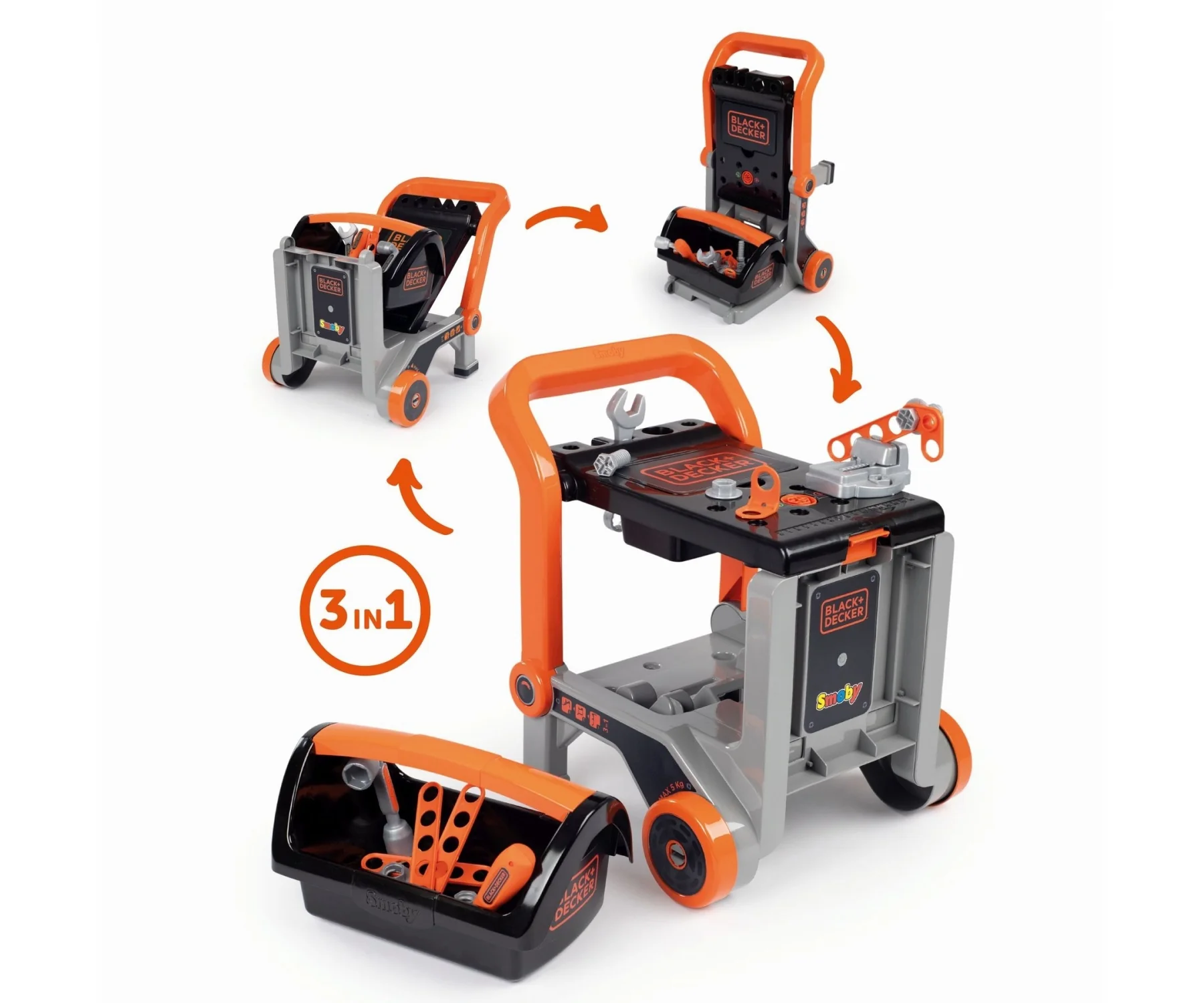 Smoby Black+Decker Bricolo Devil Workmate - Image 6