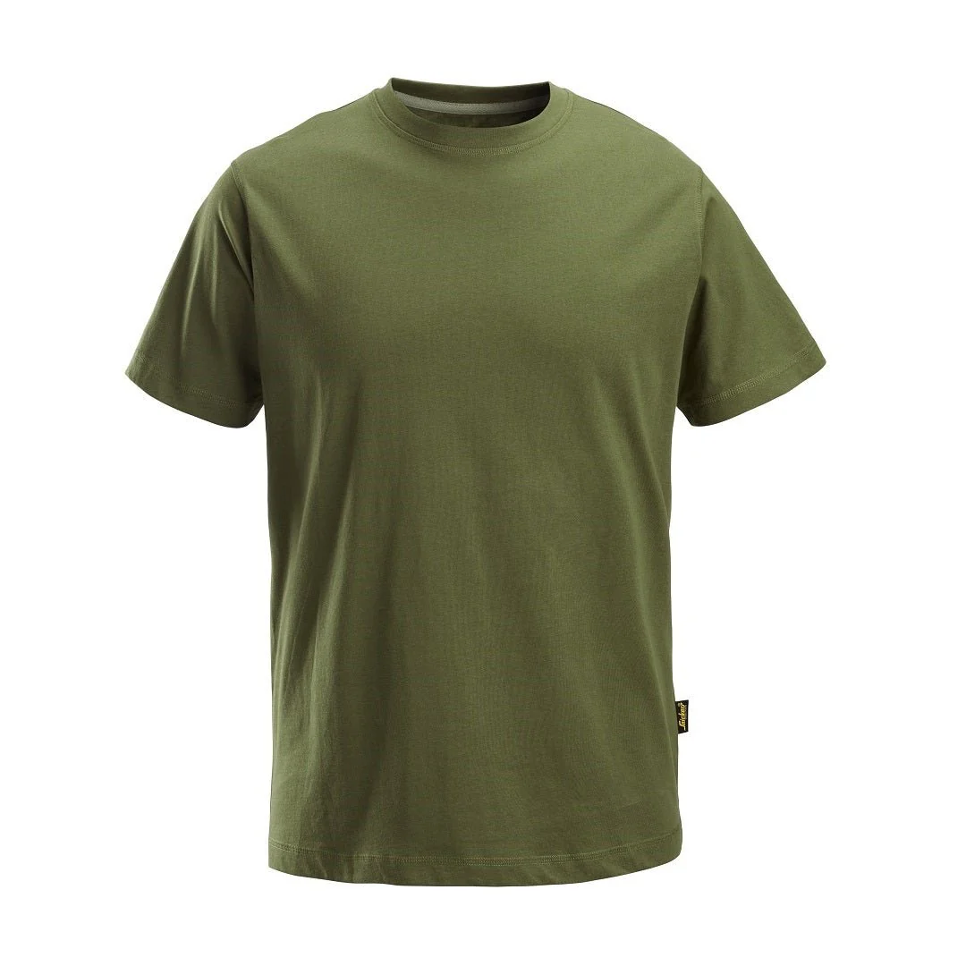 Snickers 2502 Classic T-Shirt Khaki Green Large