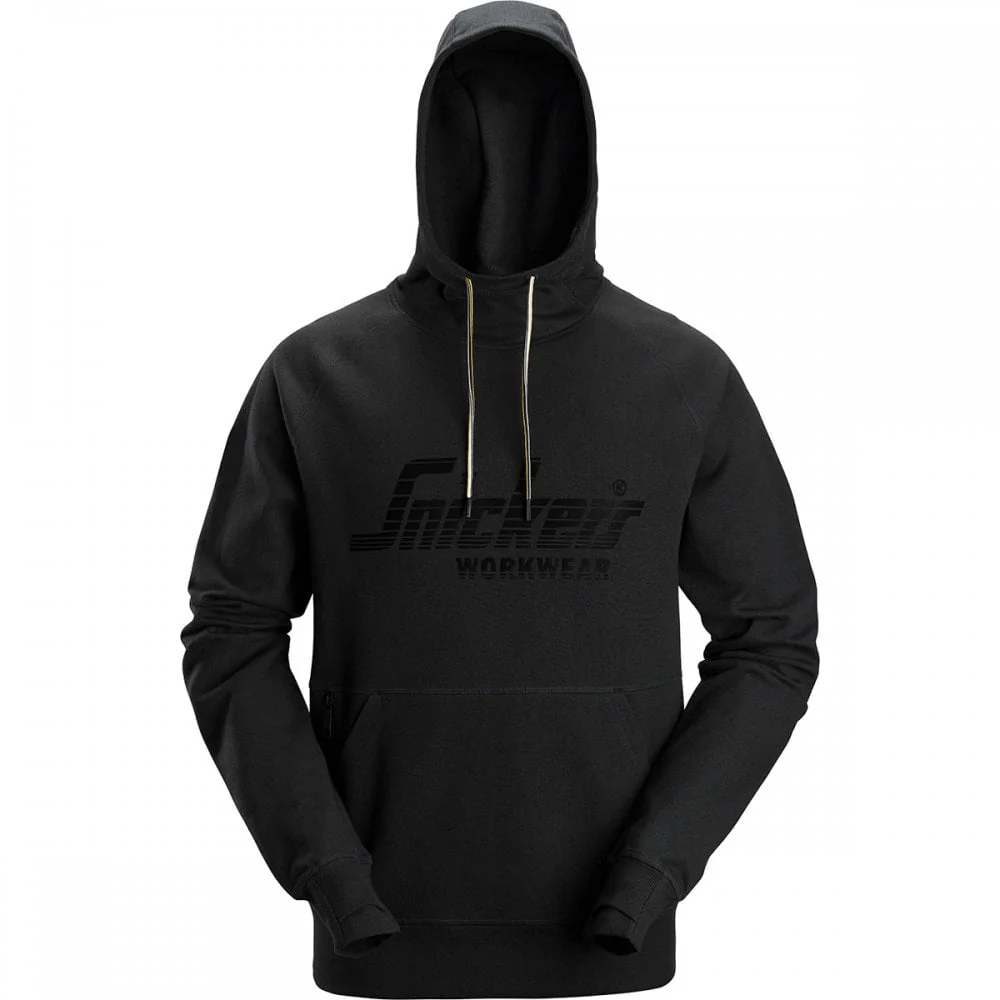Snickers Logo Hoodie 2894 Black - Size X-Large