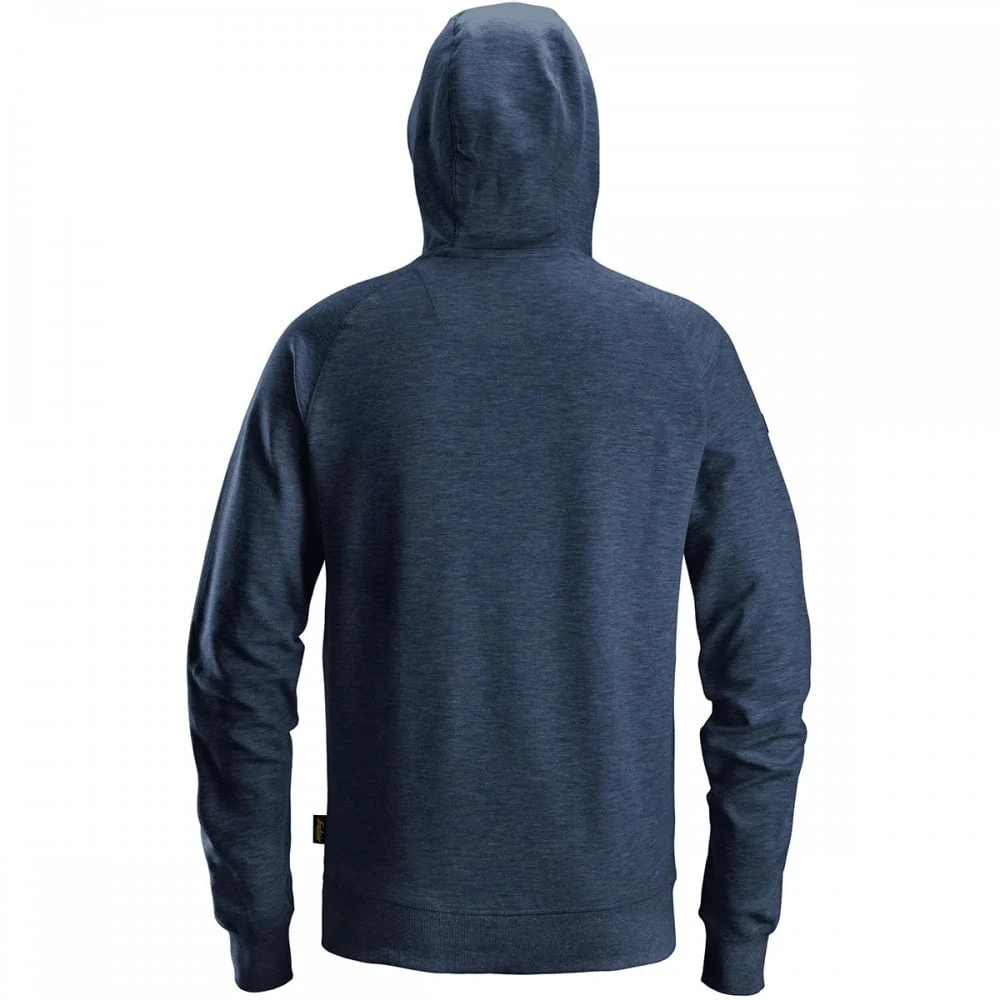 Snickers Logo Hoodie 2894 Dark Navy Melange - Size Medium - Image 3