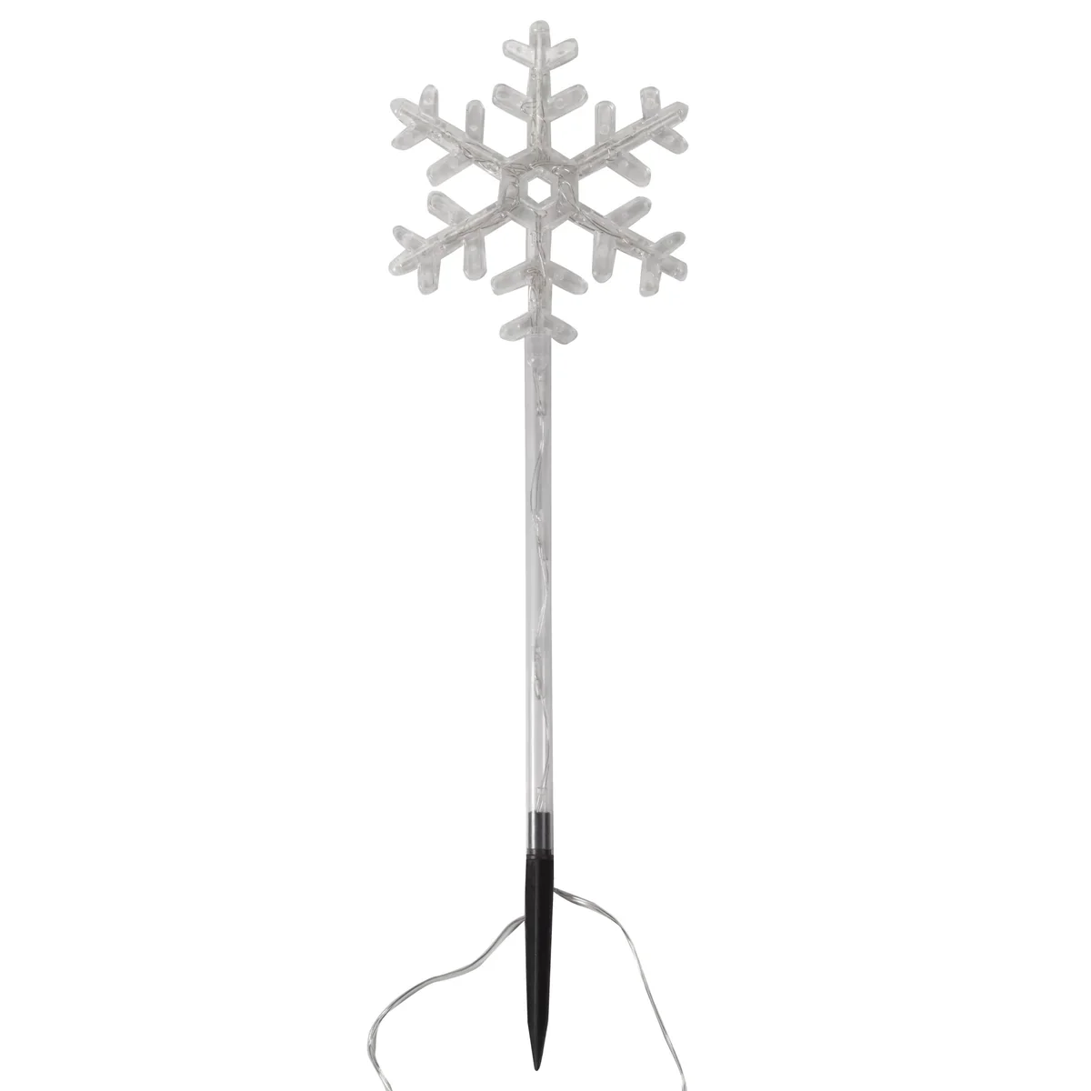 Snow Decor Set of 4 Large Multi Coloured Stake Lights Battery Operated - Image 3