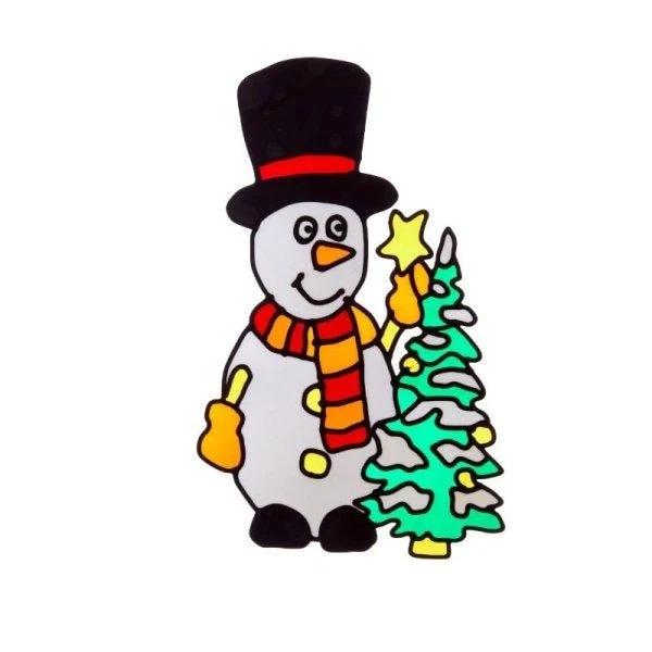 Snowman Window Sticker – 35cm