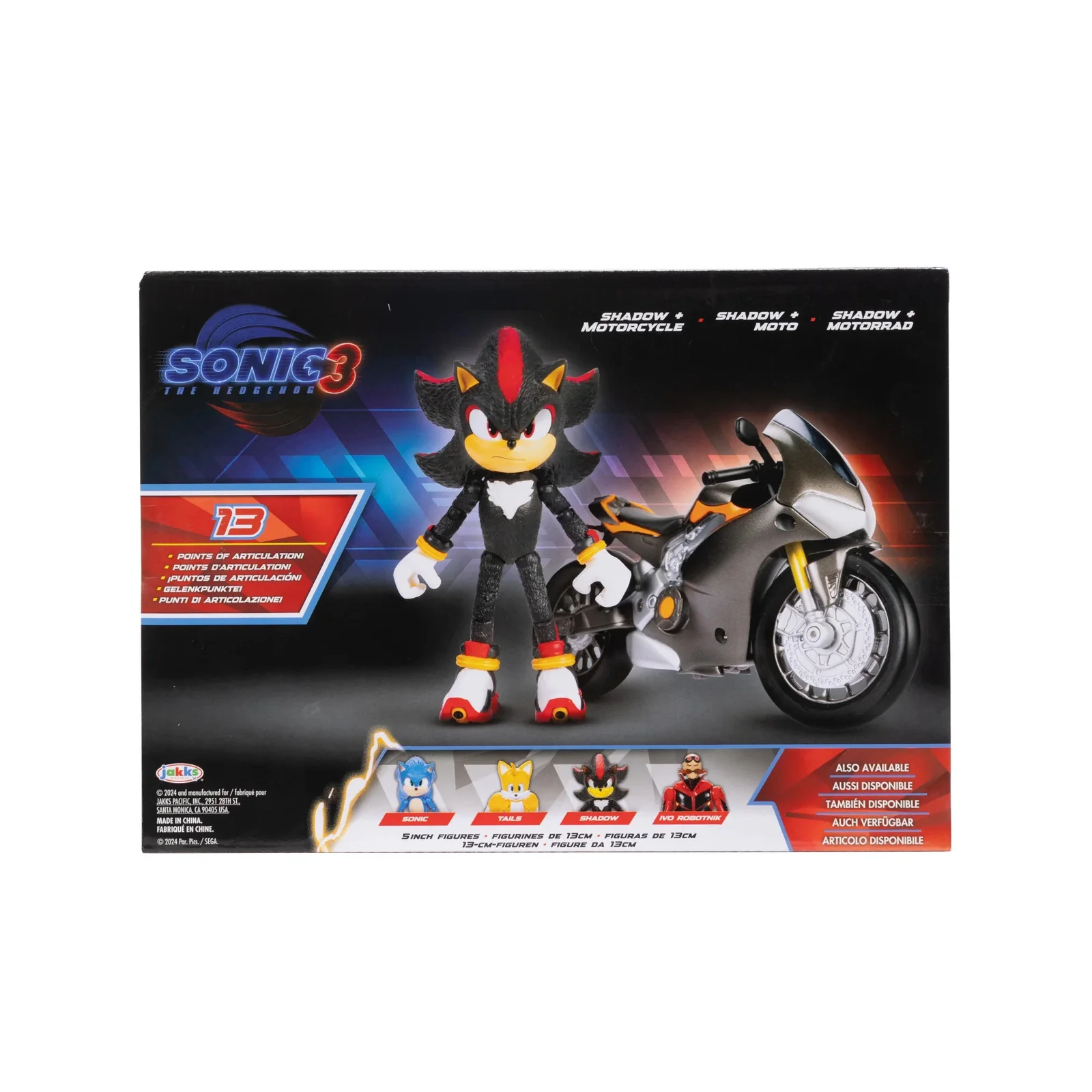 Sonic the Hedgehog 3 Movie Shadow 5" Figure & Motorcycle - Image 5
