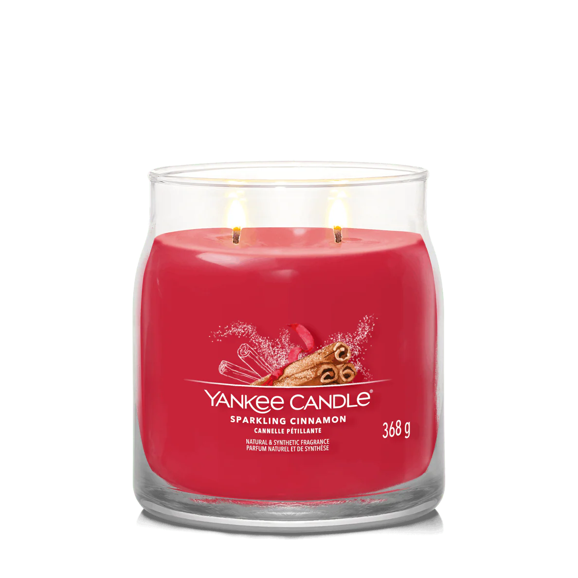 Sparkling Cinnamon Signature Medium Jar Yankee Candle 368g - Image 2