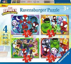 Spidey & His Amazing Friends 4 In A Box Puzzle