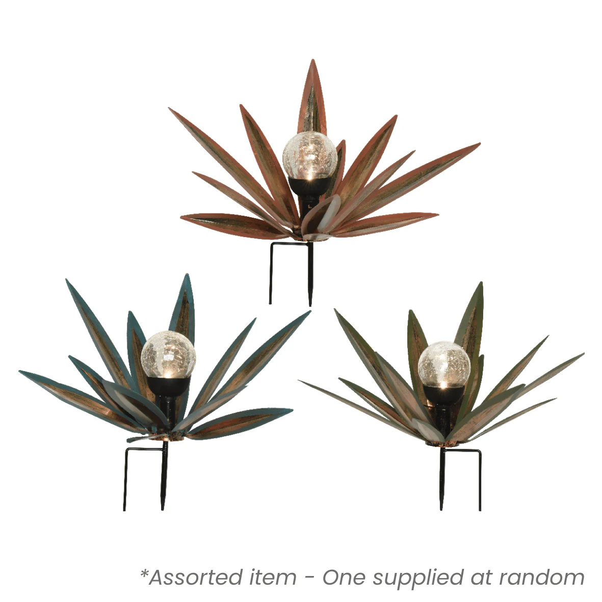Spikey Iron Solar Stake Light - One Supplied