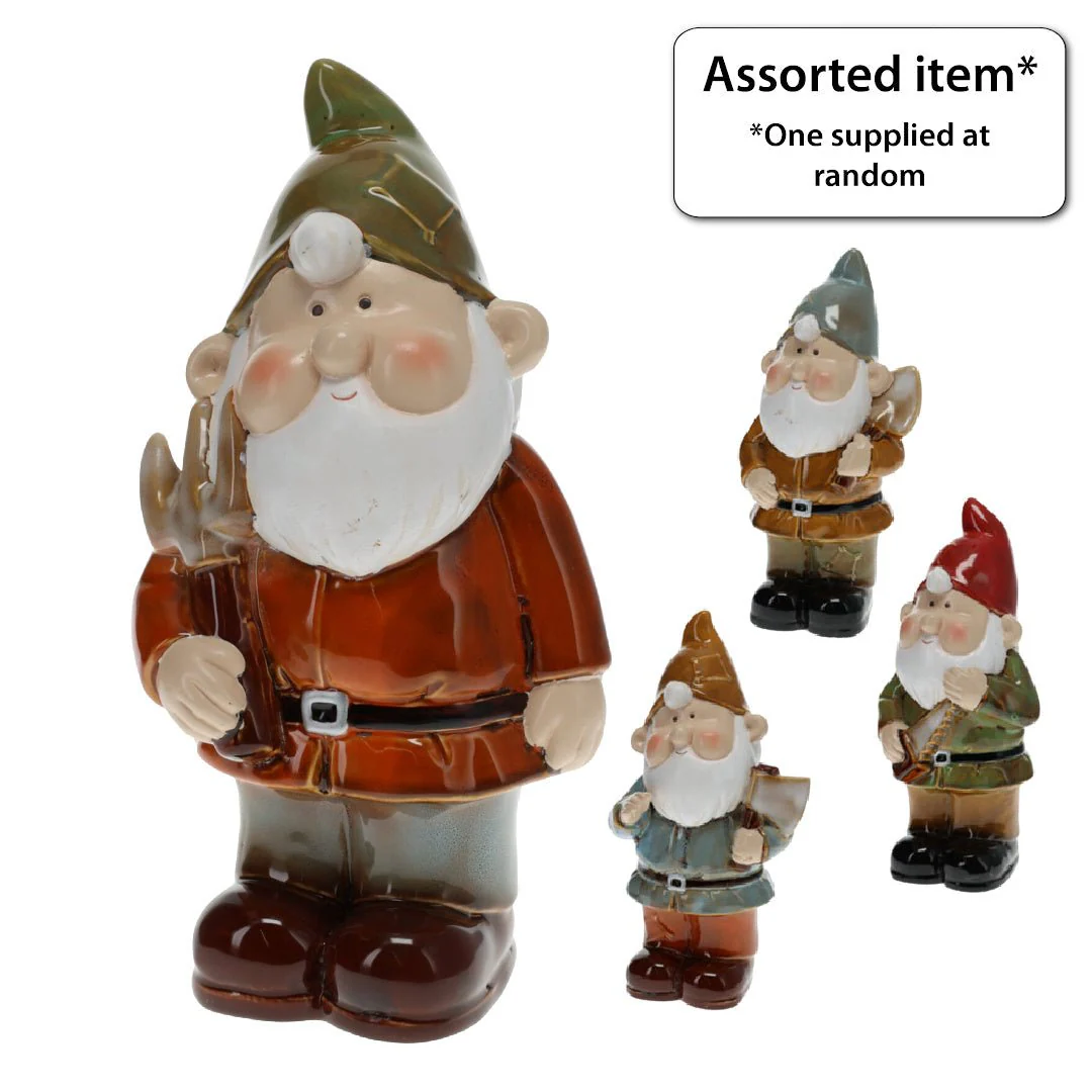 Standing Gnome Garden Ornament 27cm